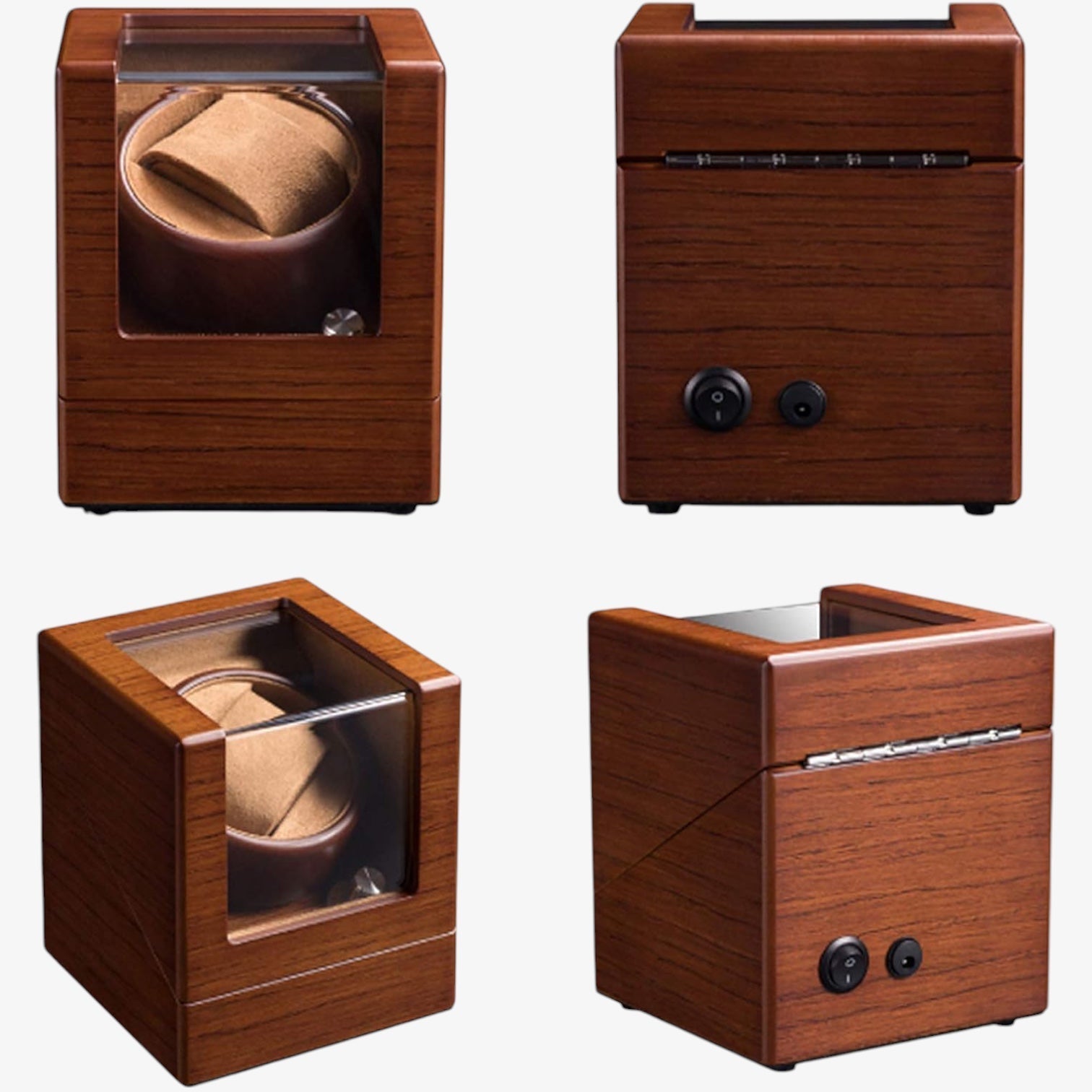 WOODEN WATCH WINDER FOR 1 WATCH - OAK