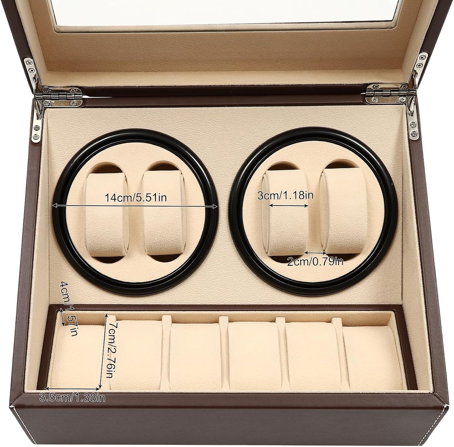 4-WATCH WINDER - LEATHER