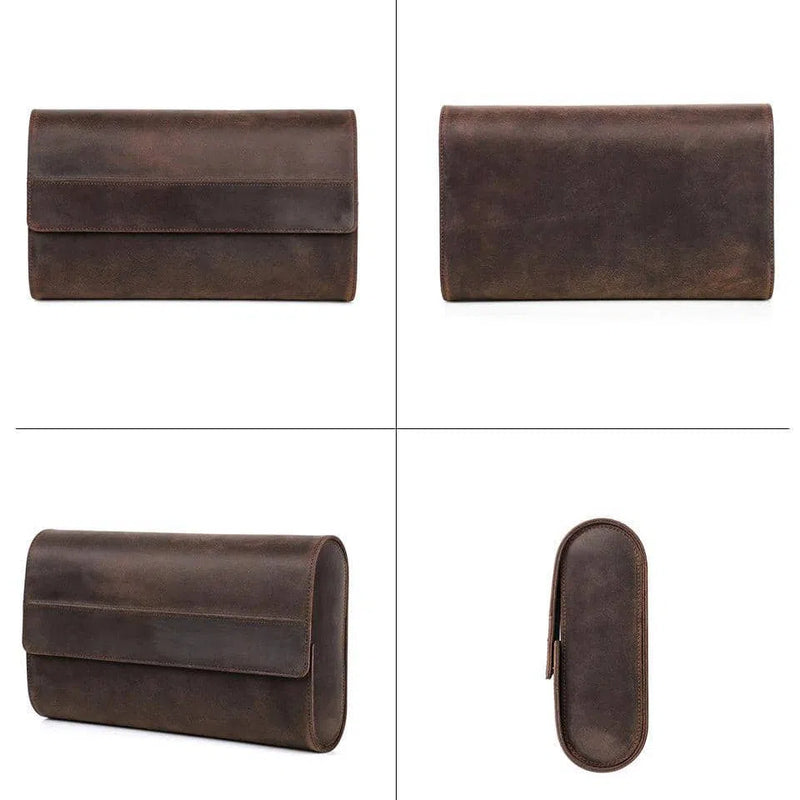 LEATHER ROLL FOR 6/8 WATCHES - VINTAGE