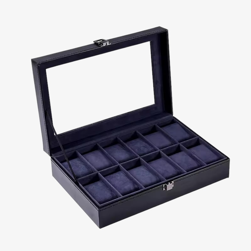 WATCH BOX - BLUE LEATHER