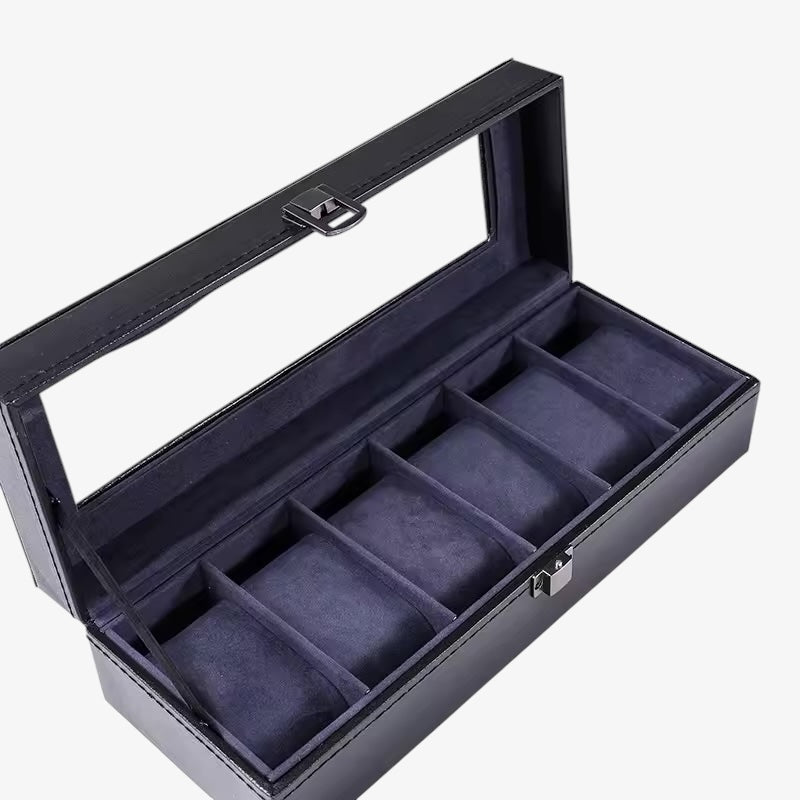WATCH BOX - BLUE LEATHER