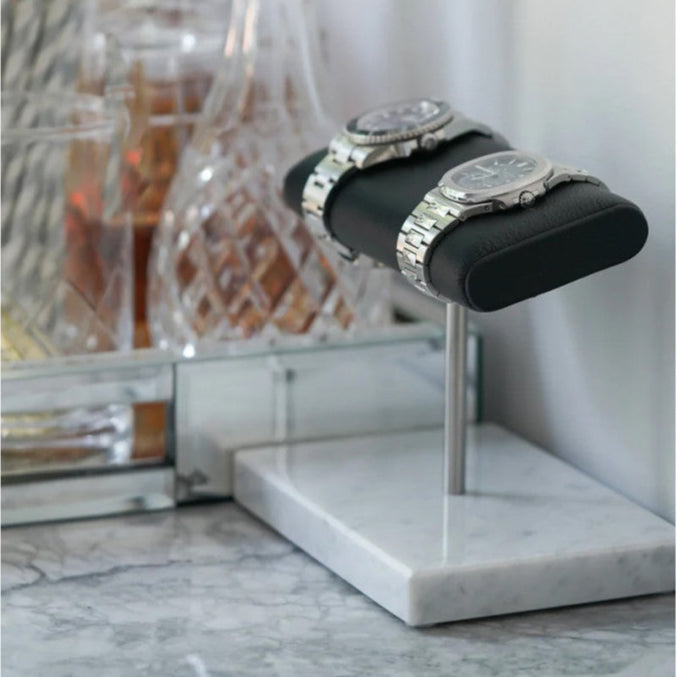 WATCH DISPLAY STAND – WHITE MARBLE
