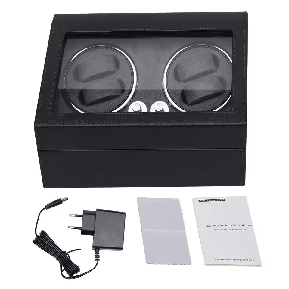 4-WATCH WINDER - BLACK