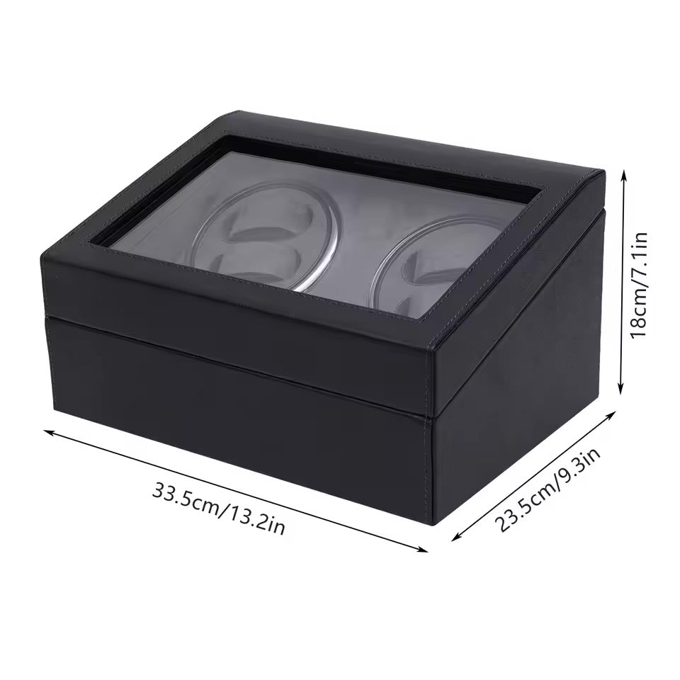 4-WATCH WINDER - BLACK