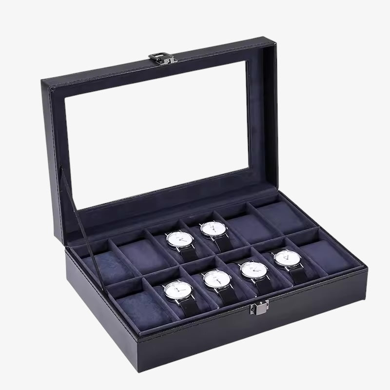 WATCH BOX - BLUE LEATHER