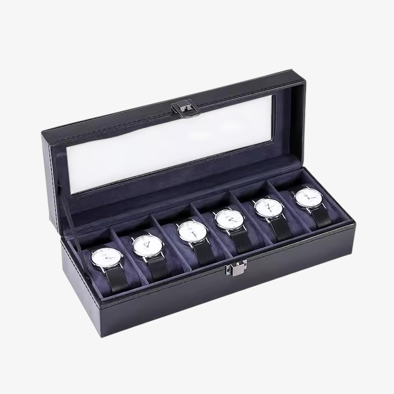 WATCH BOX - BLUE LEATHER